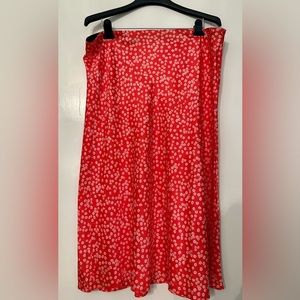 NWT LOFT slip skirt ditzy floral